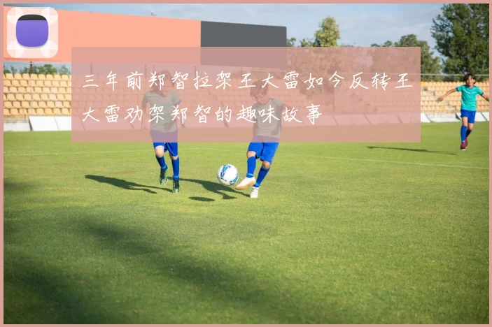 三年前郑智拉架王大雷如今反转王大雷劝架郑智的趣味故事